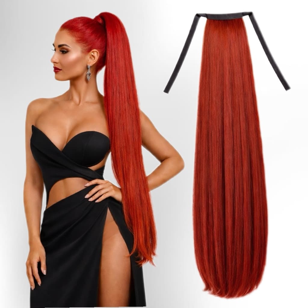 Coada de Par cu Bentita Luxe Red