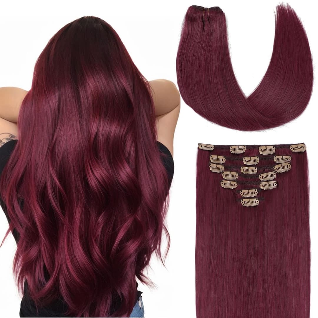 Mini Set Clip-On Burgundy