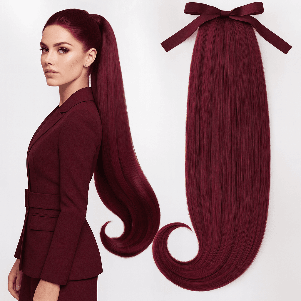 Coada de par White Platinum Burgundy
