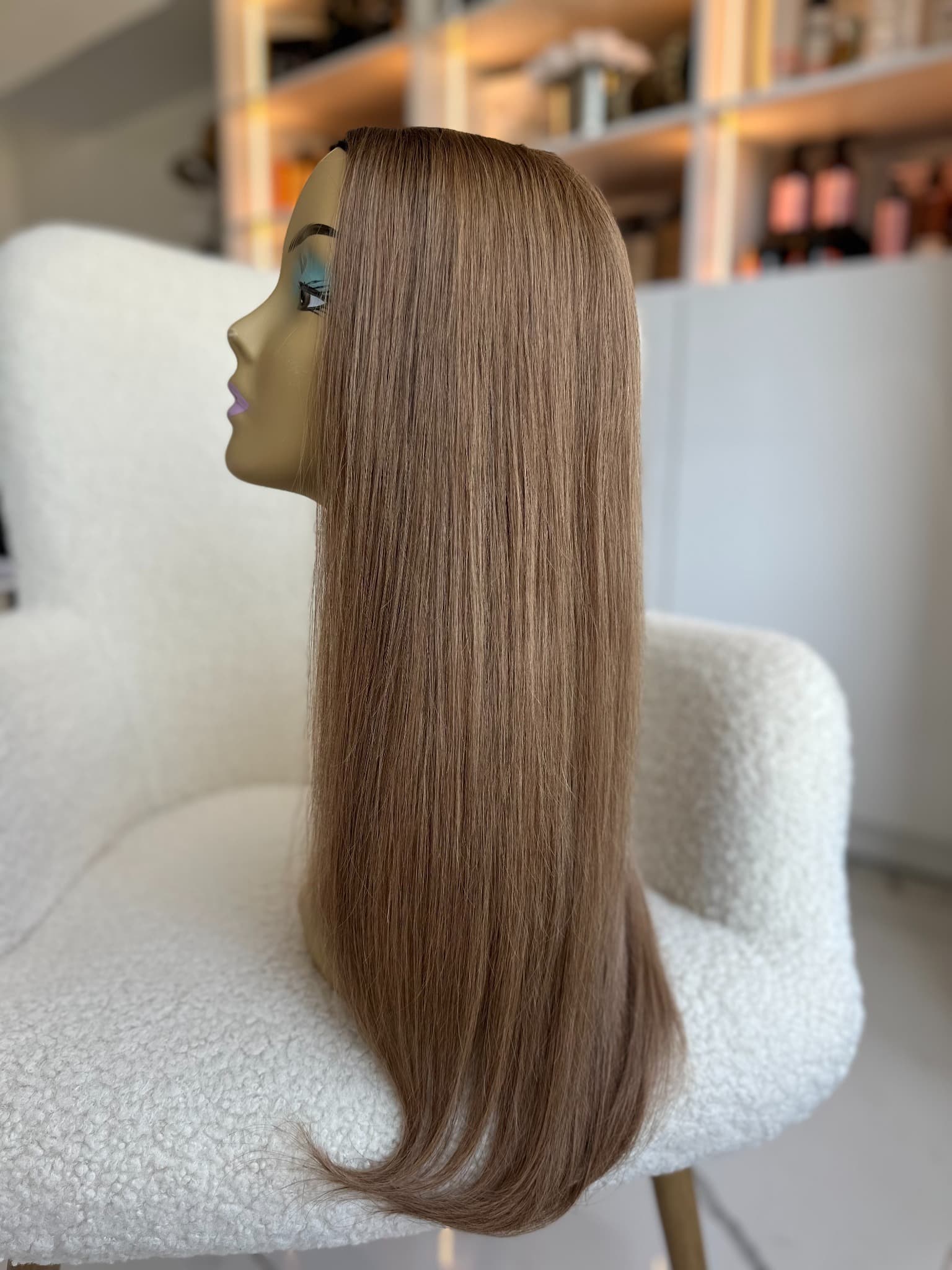 Semiperuca Par Natural U Part Blond Aluna Drept