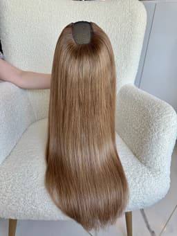Semiperuca Par Natural U Part Blond Aluna Drept