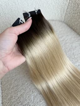 Extensii Tape In White Platinum Ombre #4/ #20