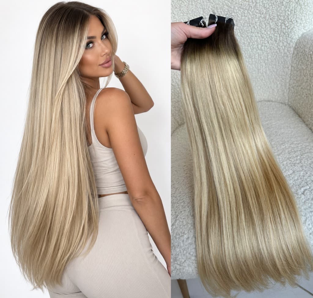 Extensii Tape In Ombre #4/ #20