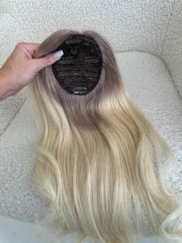 Top Lace Ombre Saten Natural / Blond Foarte Deschis