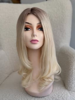 Top Lace Ombre Saten Natural / Blond Foarte Deschis