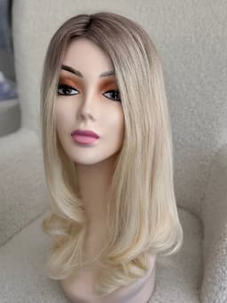 Top Lace Ombre Saten Natural / Blond Foarte Deschis