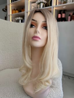 Top Lace Ombre Saten Natural / Blond Foarte Deschis