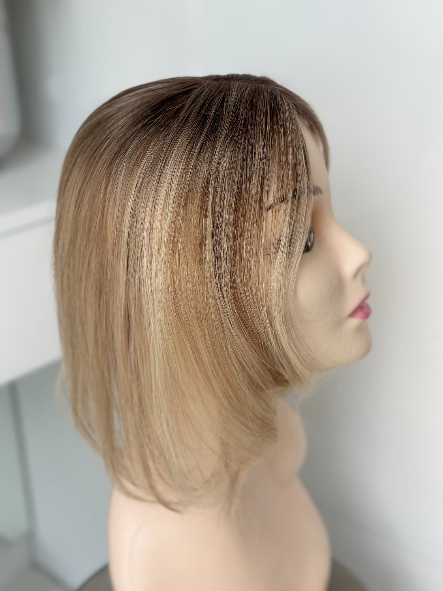 Peruca partiala Saten Deschis/Blond Natural