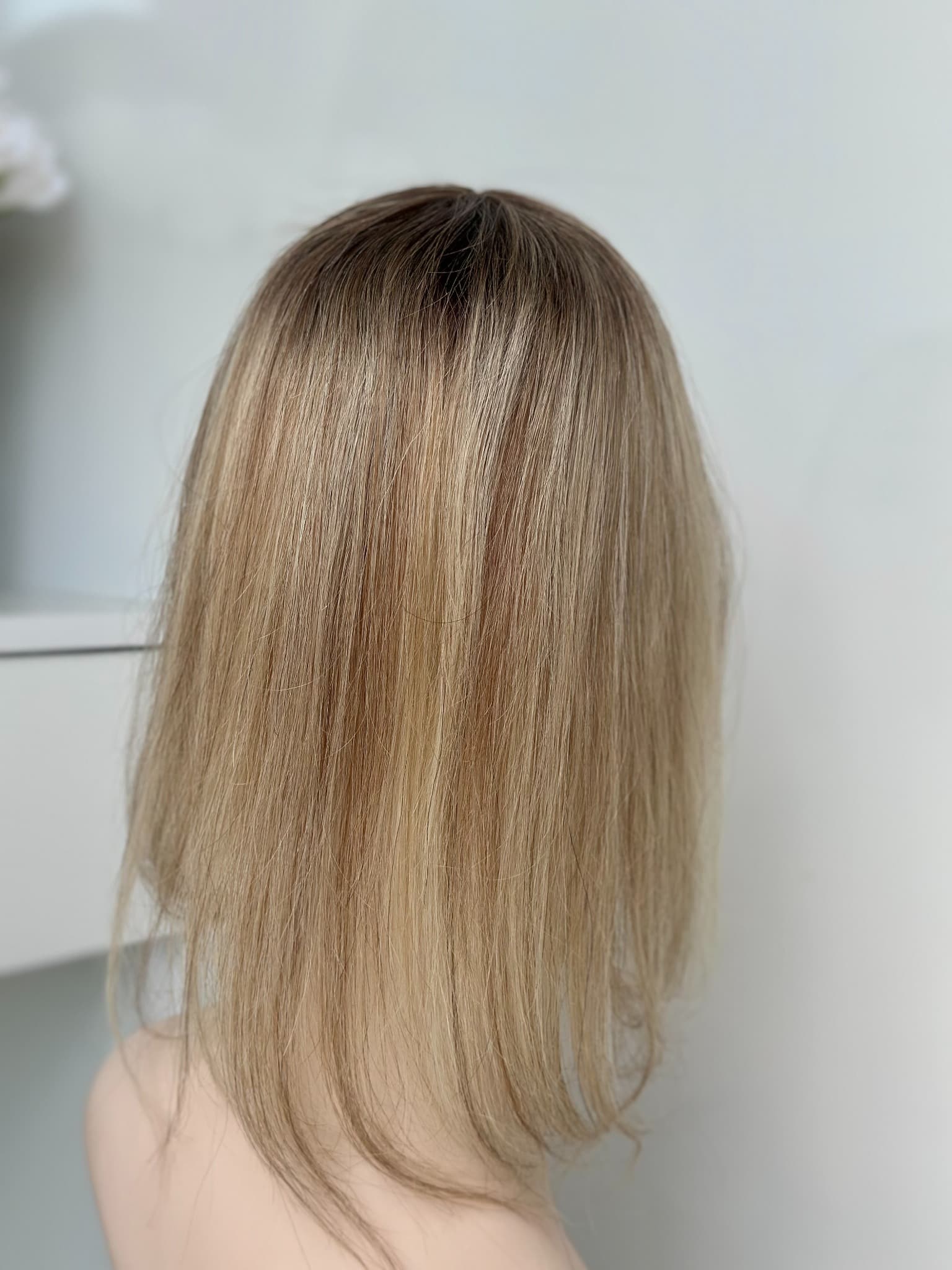 Peruca partiala Saten Deschis/Blond Natural