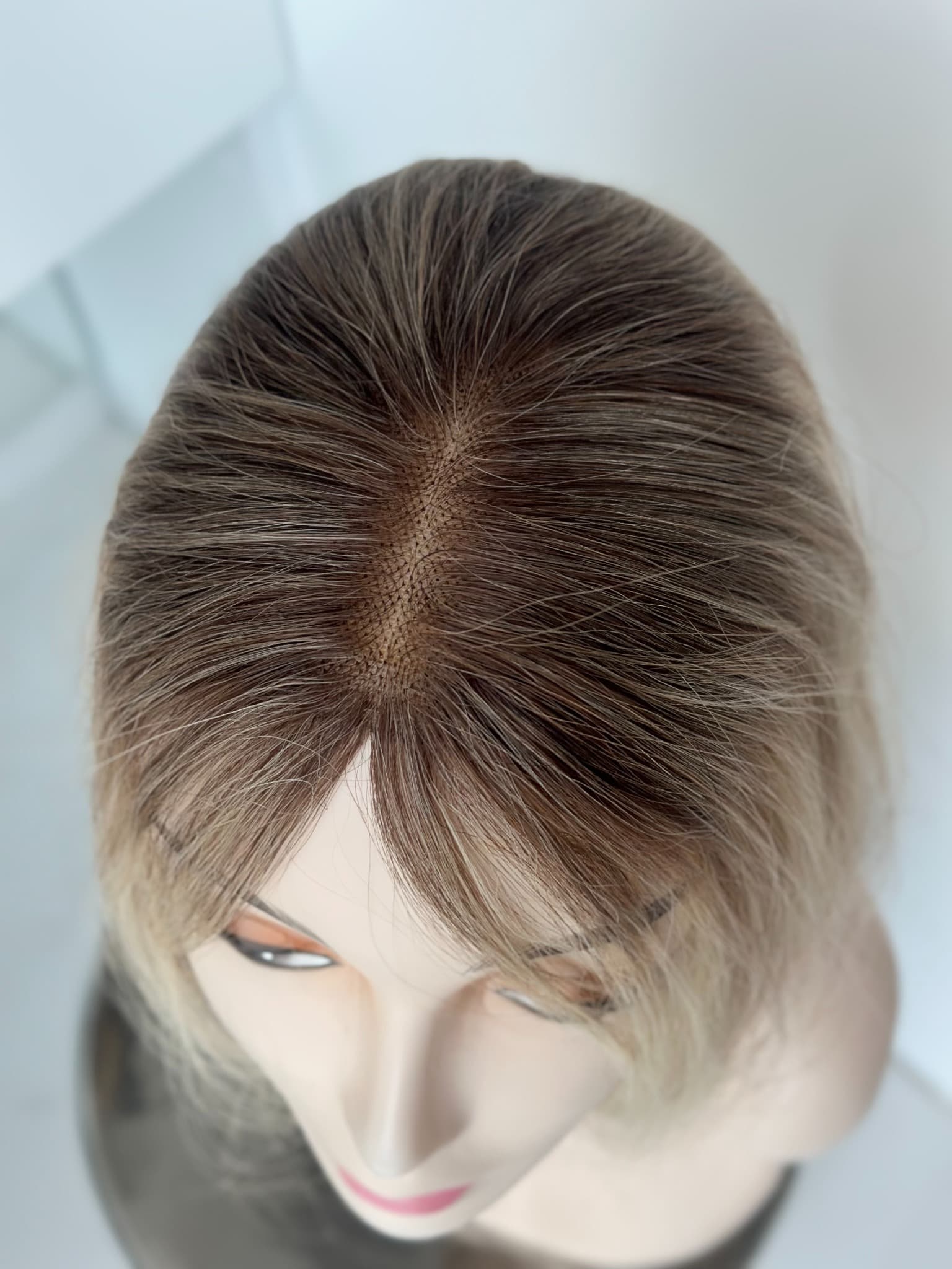 Peruca partiala Saten Deschis/Blond Natural