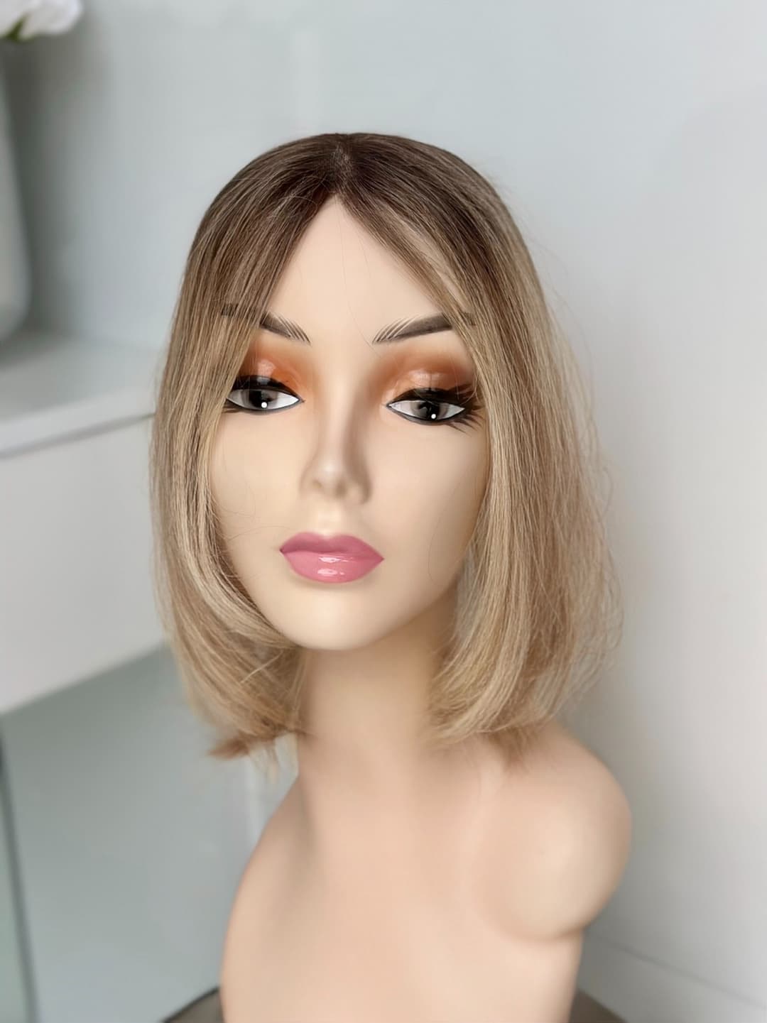 Peruca partiala Saten Deschis/Blond Natural