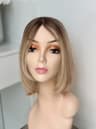 Peruca partiala Saten Deschis/Blond Natural
