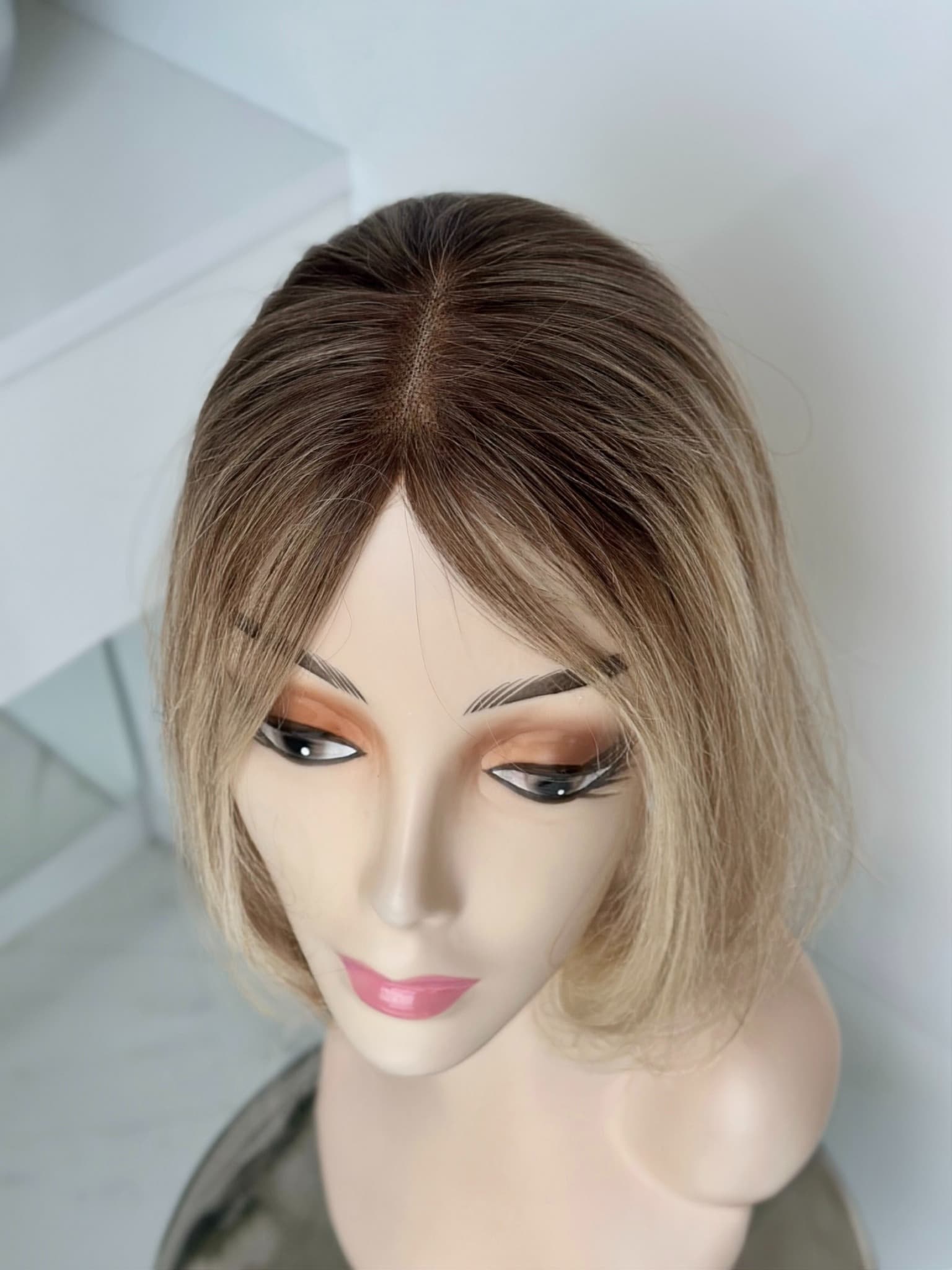 Peruca partiala Saten Deschis/Blond Natural