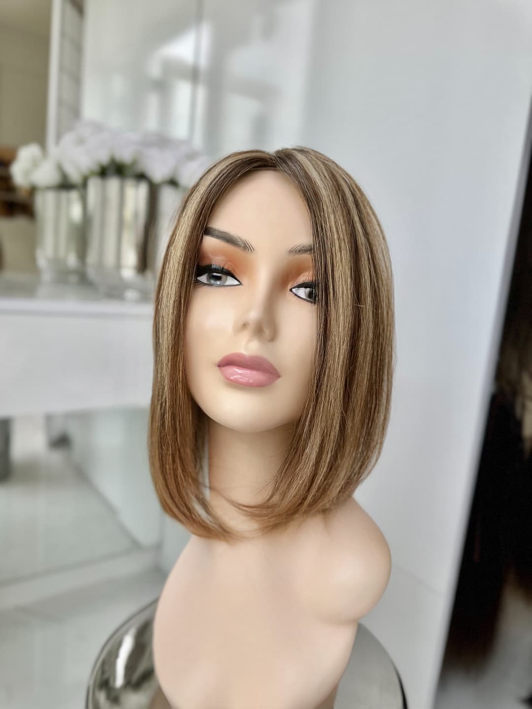 Peruca Partiala Saten Deschis/ Blond Deschis