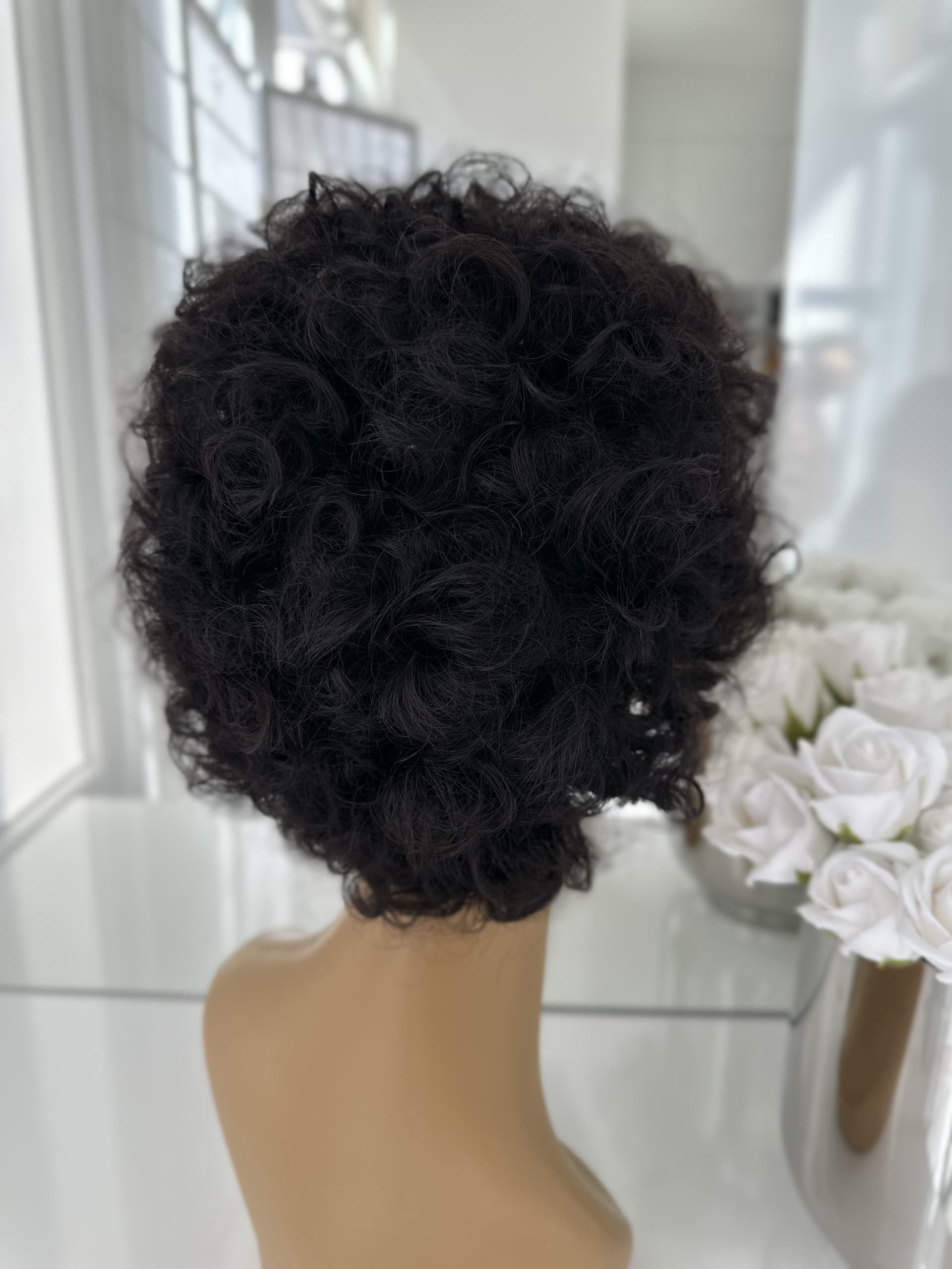 Peruca din par natural #1B Cret