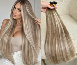 Extensii Cheratina Russian Hair Balayage #8/Silver/8