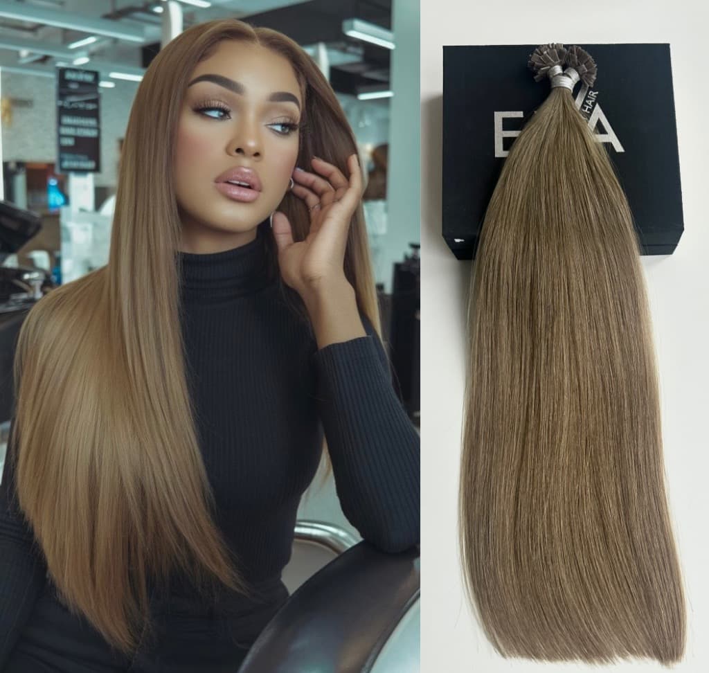 Extensii MICRO KERATINA Russian Hair Blond Aluna #8