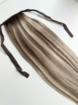 Coada de par White Platinum Balayage #8/Silver/#8