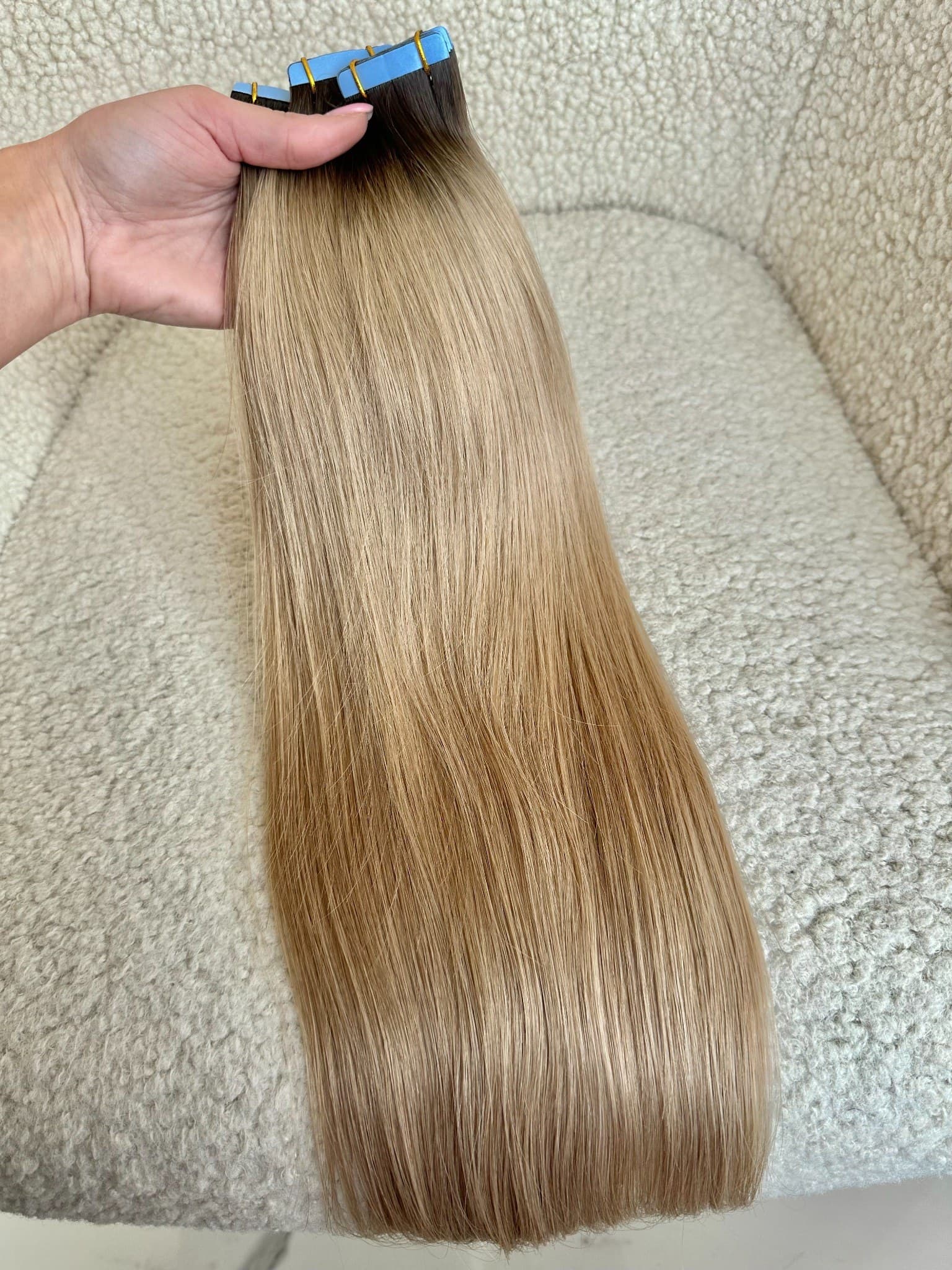 Extensii Tape-in Russian Hair DOUBLE TAPE Ombre #2/#18A