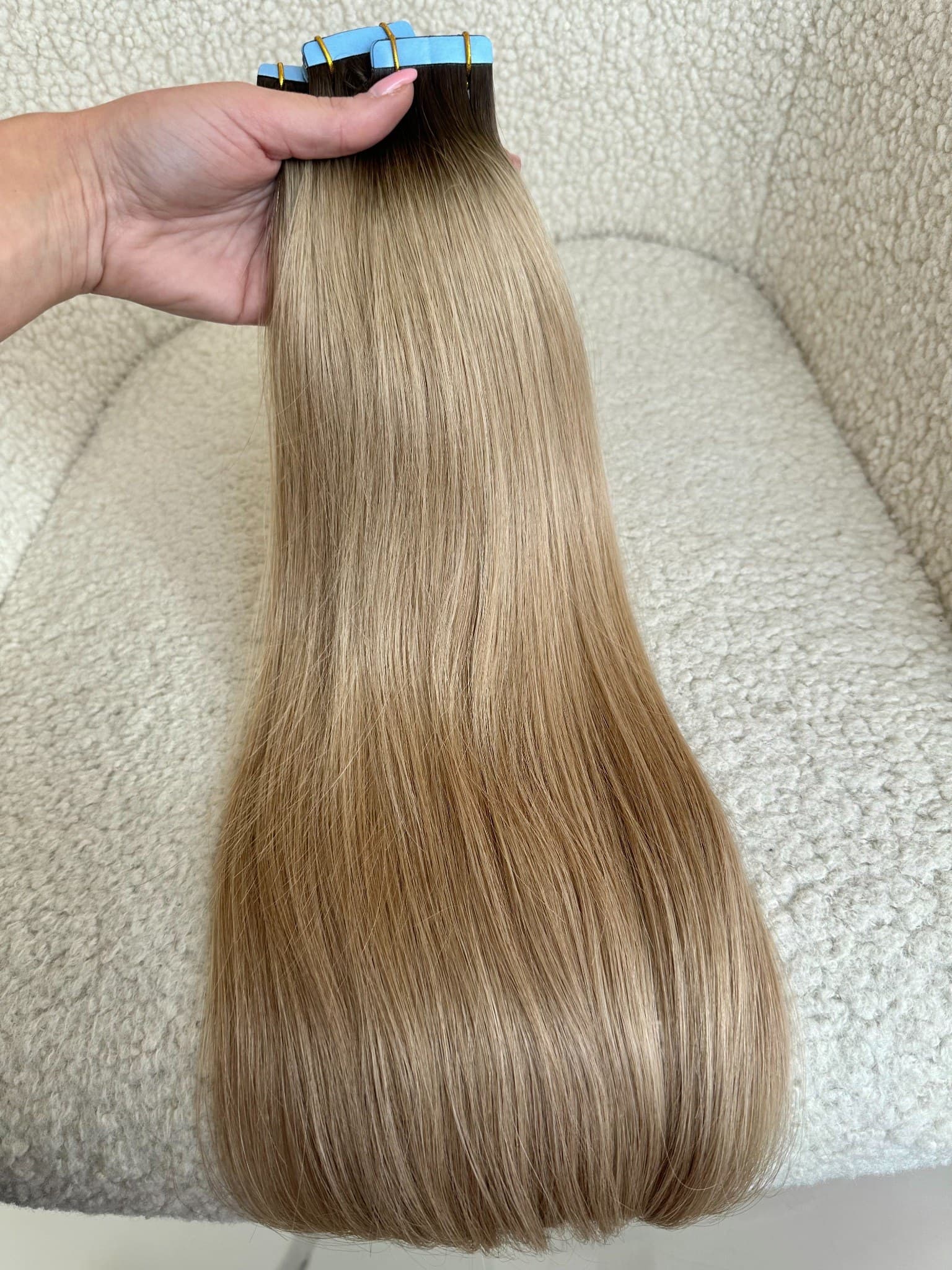 Extensii Tape-in Russian Hair DOUBLE TAPE Ombre #2/#18A