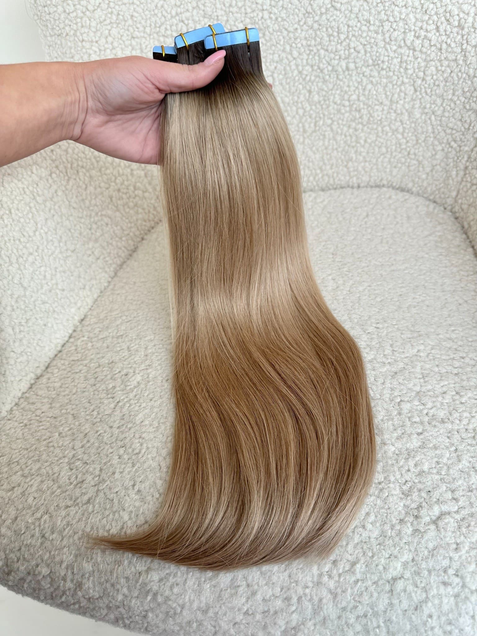 Extensii Tape-in Russian Hair DOUBLE TAPE Ombre #2/#18A