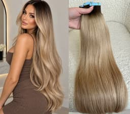 Extensii Tape-in Russian Hair DOUBLE TAPE Ombre #2/#18A