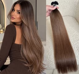 Extensii MICRO KERATINA Russian Hair Ombre #1B/4