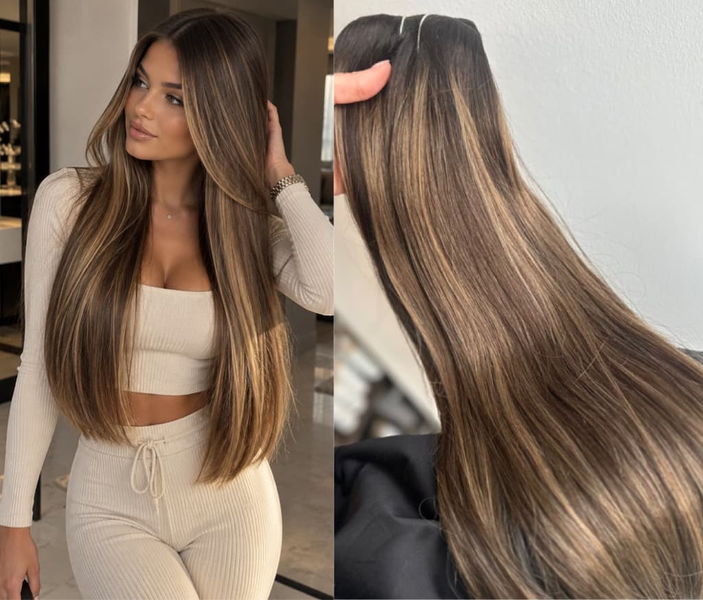 Extensii Clip-On Balayage B #2/8/2