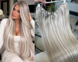 Tresa de par V-SHAPE Balayage #19/Silver