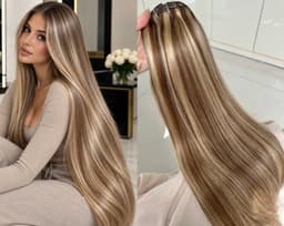 Extensii Clip-On Luxe Balayage Saten Suvitat#6 #24