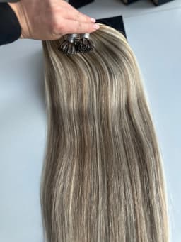 Extensii cheratina Diamond Balayage #8/Silver/8