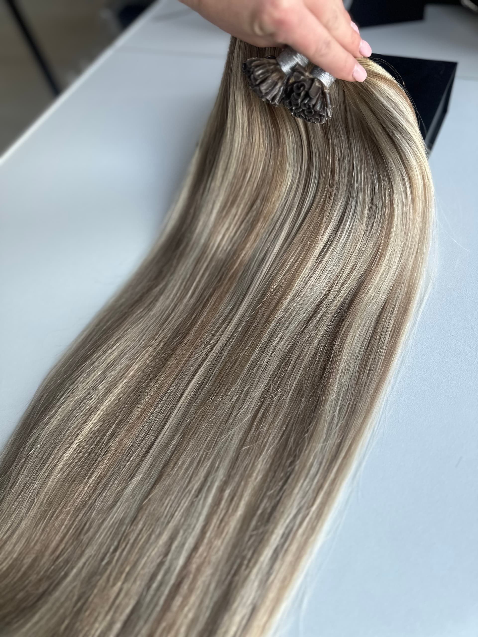 Extensii cheratina Diamond Balayage #8/Silver/8