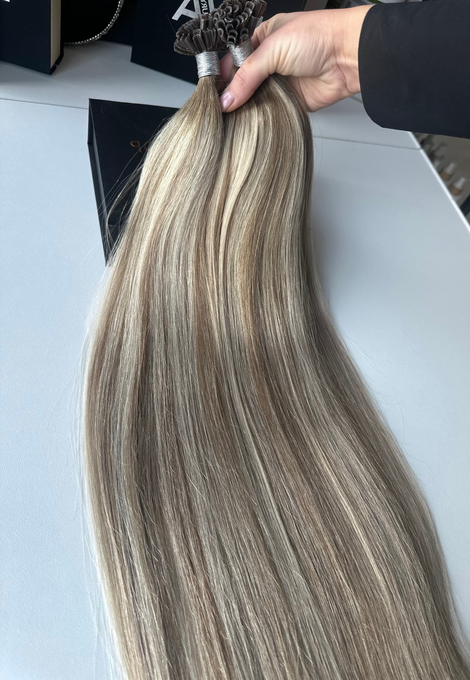 Extensii cheratina OSKAR Balayage #8/Silver/8