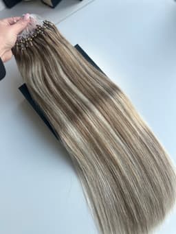 Extensii Microring Luxe Balayage #8/Silver/8