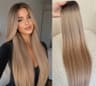 Extensii Clip-On Luxe Ombre #4/#20L