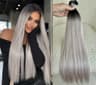Extensii MICRO KERATINA Russian Hair Ombre #1/Grey