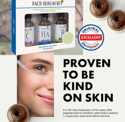 Set Seruri Profesionale pentru Îngrijirea Tenului – Hyaluronic, Vitamina C, Retinol