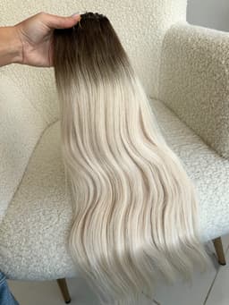 Clip-on Russian Ombre #7/Light Grey