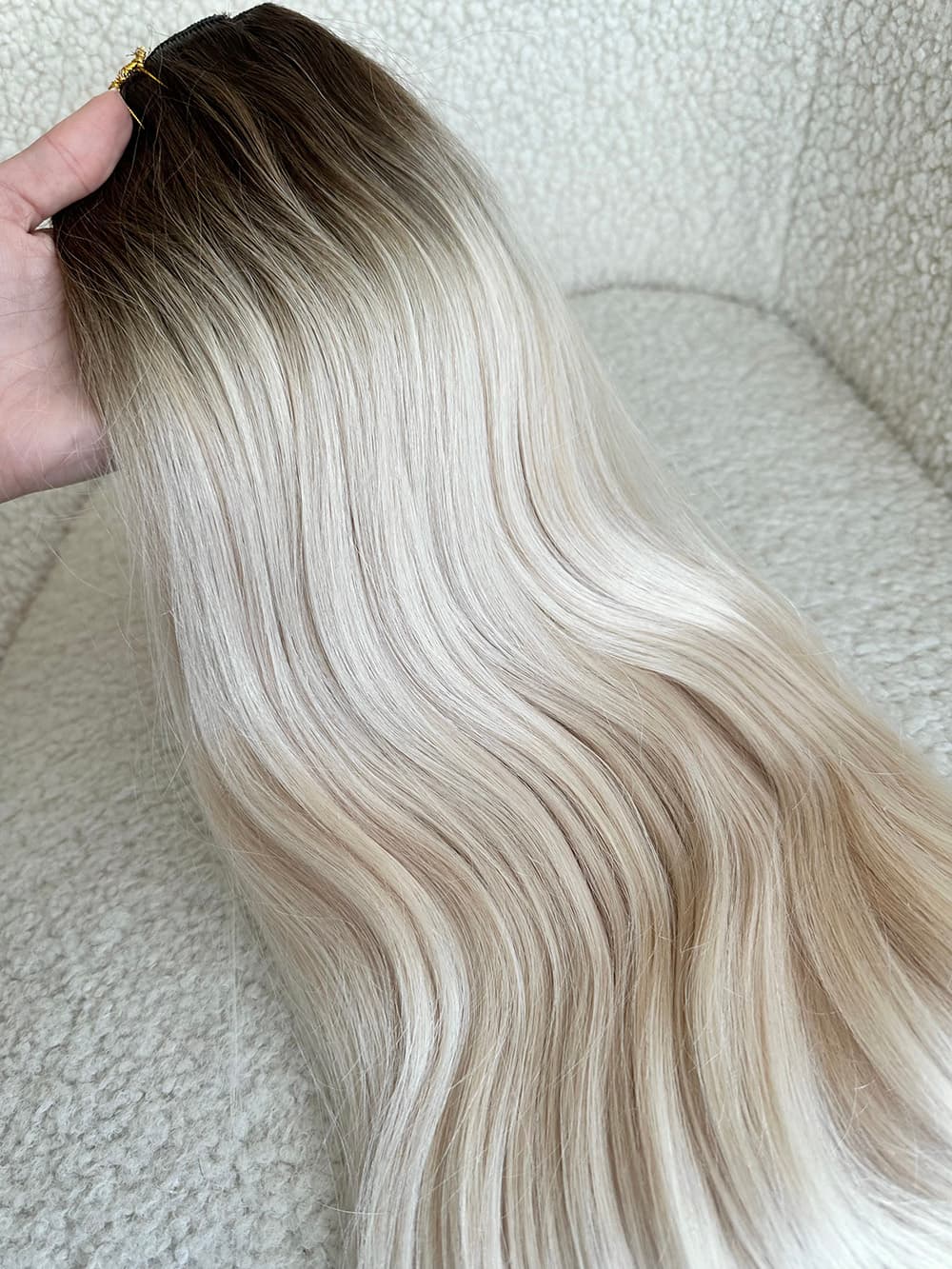 Clip-On Diamond Ombre #7 Light Grey
