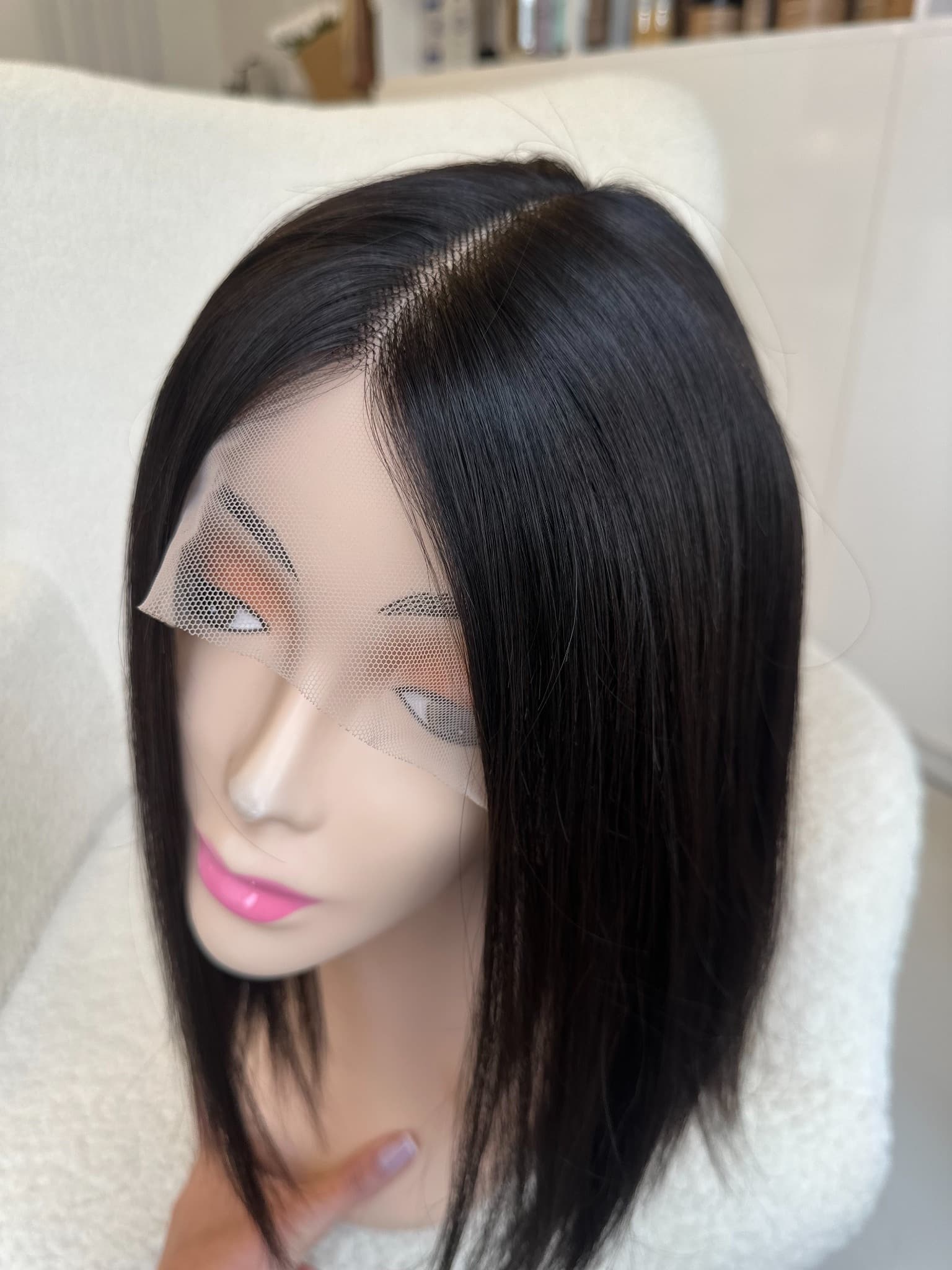 Peruca italian style saten foarte inchis par natural remy