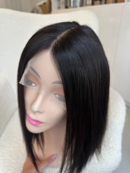 Peruca italian style saten foarte inchis par natural remy