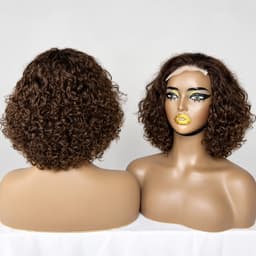 Peruca bobo Chic Curly Brown