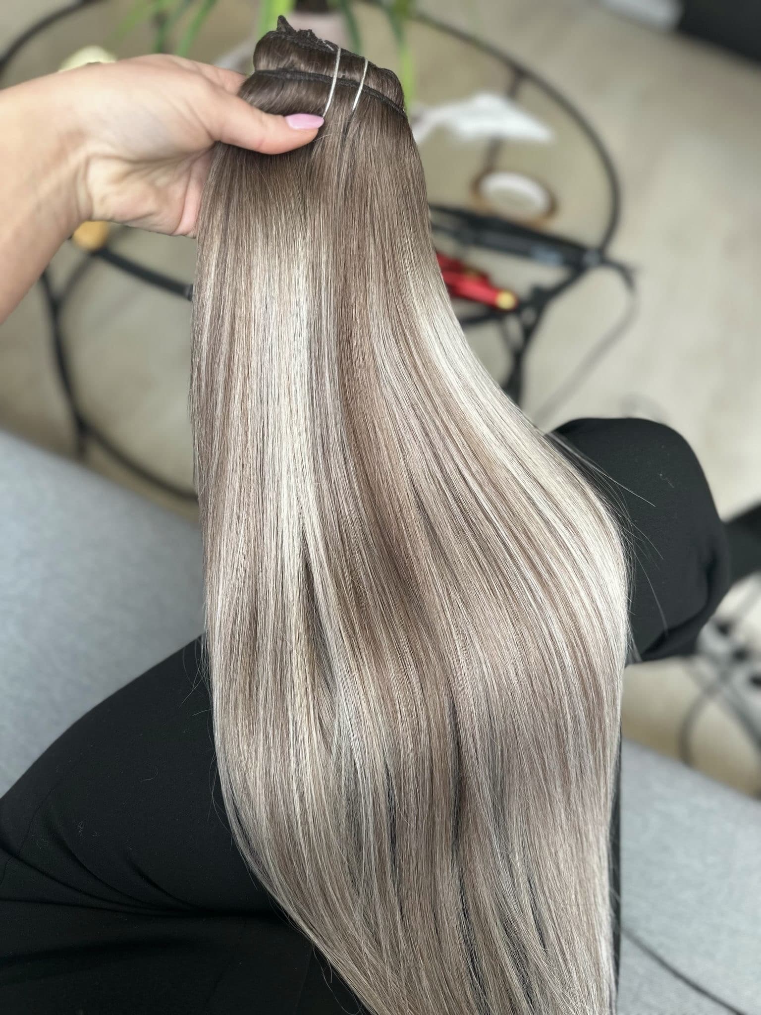Extensii Clip-On Balayage #9/ Light Grey