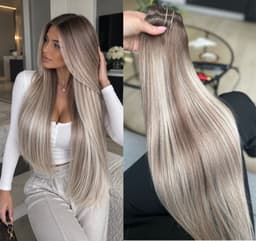 Extensii Clip-On Luxe  Balayage #9/ Light Grey