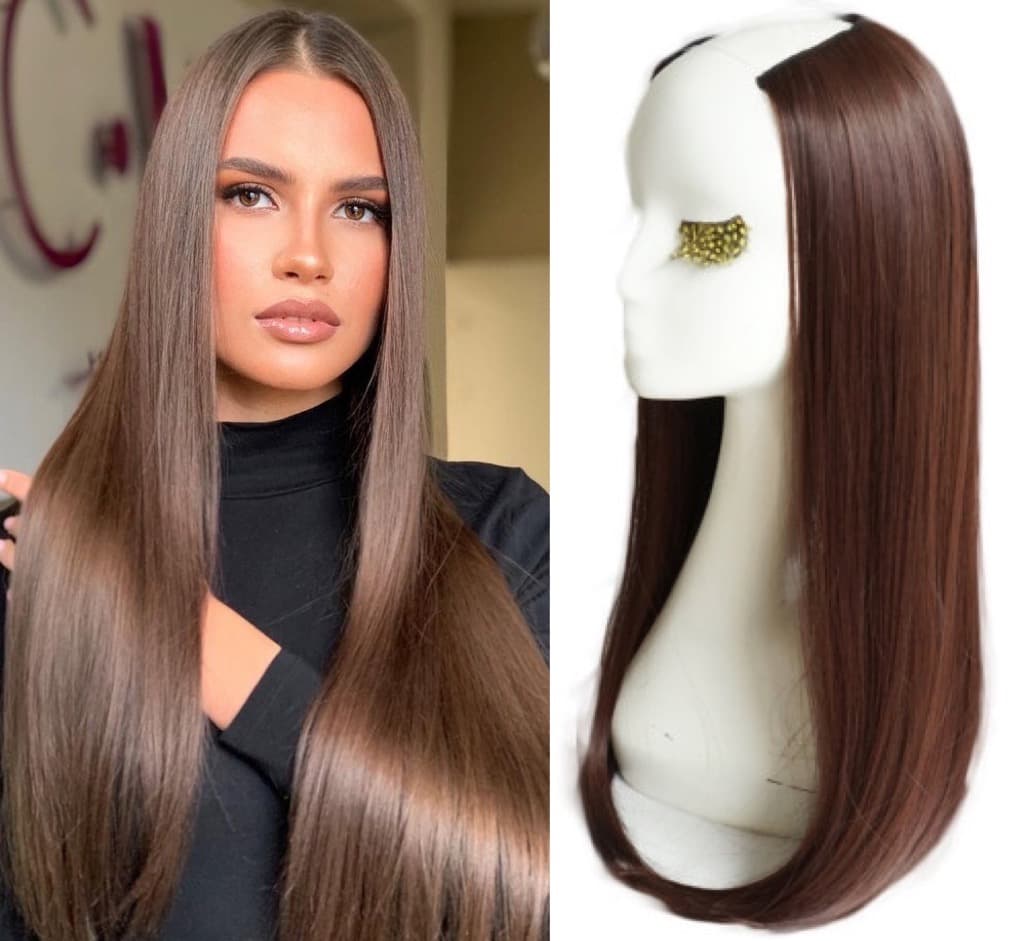 Semiperuca Par Natural U Part Castaniu Deschis